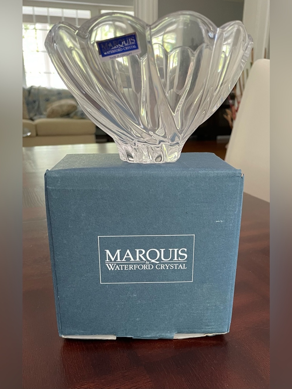 Marquis by Waterford. Small windflower small crystal bowl.